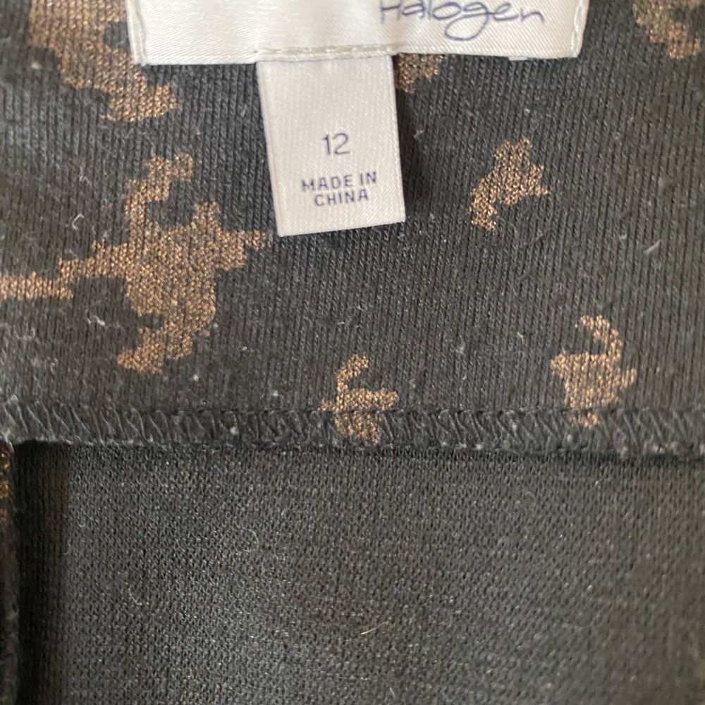 Halogen Black And Brown Pixel Patterned Skirt - image 2